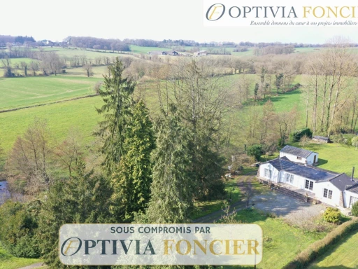 Maison T5 127 m2 - 4 300 m2 - Garage et plan d'eau