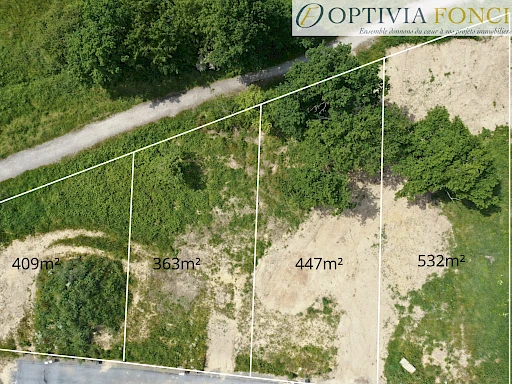 Terrain 363 m2 viabilisé
