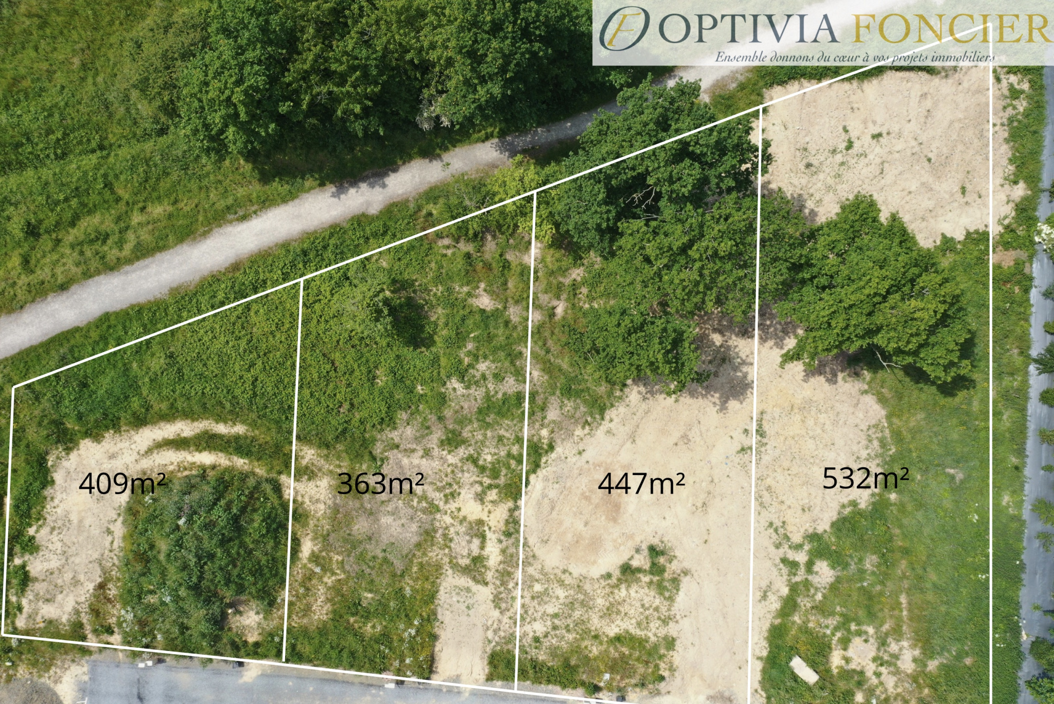 Terrain 363 m2 viabilisé