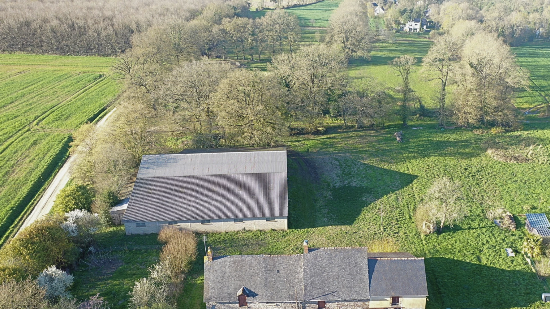Longère à rénover Goven - Potentiel 208 m2 - 2 650 m2 de terrain - Bel environnement