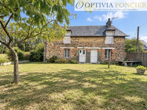 Maison T3 avec terrain de 1 380 m2 située à Bruz (150 m2 dans la configuration actuelle + extension possible)