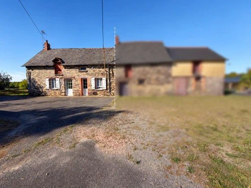 Maison T3 en pierre mitoyenne - 55 m2 + 68 m2 de grenier aménageable - Goven